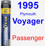 Passenger Wiper Blade for 1995 Plymouth Voyager - Assurance