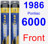 Front Wiper Blade Pack for 1986 Pontiac 6000 - Assurance