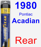 Rear Wiper Blade for 1980 Pontiac Acadian - Assurance