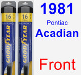 Front Wiper Blade Pack for 1981 Pontiac Acadian - Assurance