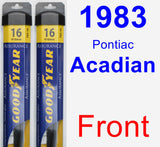 Front Wiper Blade Pack for 1983 Pontiac Acadian - Assurance