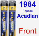 Front Wiper Blade Pack for 1984 Pontiac Acadian - Assurance