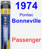 Passenger Wiper Blade for 1974 Pontiac Bonneville - Assurance