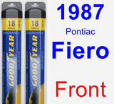 Front Wiper Blade Pack for 1987 Pontiac Fiero - Assurance