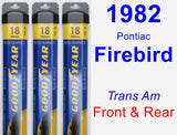 Front & Rear Wiper Blade Pack for 1982 Pontiac Firebird - Assurance