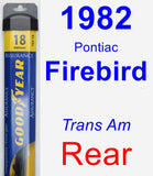 Rear Wiper Blade for 1982 Pontiac Firebird - Assurance