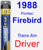 Driver Wiper Blade for 1988 Pontiac Firebird - Assurance