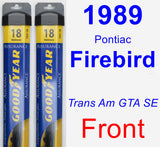 Front Wiper Blade Pack for 1989 Pontiac Firebird - Assurance