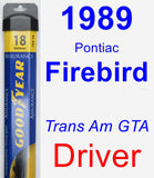 Driver Wiper Blade for 1989 Pontiac Firebird - Assurance