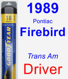 Driver Wiper Blade for 1989 Pontiac Firebird - Assurance