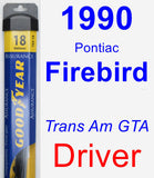 Driver Wiper Blade for 1990 Pontiac Firebird - Assurance