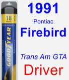 Driver Wiper Blade for 1991 Pontiac Firebird - Assurance