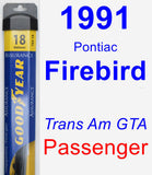 Passenger Wiper Blade for 1991 Pontiac Firebird - Assurance