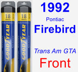 Front Wiper Blade Pack for 1992 Pontiac Firebird - Assurance