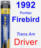 Driver Wiper Blade for 1992 Pontiac Firebird - Assurance