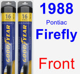 Front Wiper Blade Pack for 1988 Pontiac Firefly - Assurance