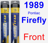 Front Wiper Blade Pack for 1989 Pontiac Firefly - Assurance