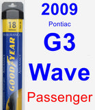 Passenger Wiper Blade for 2009 Pontiac G3 Wave - Assurance