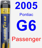 Passenger Wiper Blade for 2005 Pontiac G6 - Assurance