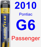 Passenger Wiper Blade for 2010 Pontiac G6 - Assurance