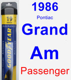 Passenger Wiper Blade for 1986 Pontiac Grand Am - Assurance