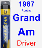 Driver Wiper Blade for 1987 Pontiac Grand Am - Assurance