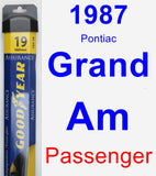 Passenger Wiper Blade for 1987 Pontiac Grand Am - Assurance