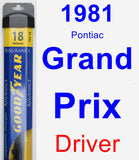 Driver Wiper Blade for 1981 Pontiac Grand Prix - Assurance