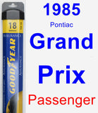 Passenger Wiper Blade for 1985 Pontiac Grand Prix - Assurance