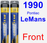 Front Wiper Blade Pack for 1990 Pontiac LeMans - Assurance