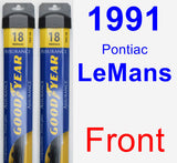 Front Wiper Blade Pack for 1991 Pontiac LeMans - Assurance