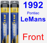 Front Wiper Blade Pack for 1992 Pontiac LeMans - Assurance