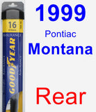 Rear Wiper Blade for 1999 Pontiac Montana - Assurance