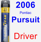 Driver Wiper Blade for 2006 Pontiac Pursuit - Assurance