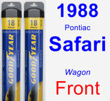 Front Wiper Blade Pack for 1988 Pontiac Safari - Assurance