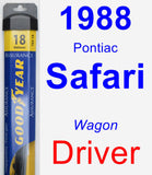 Driver Wiper Blade for 1988 Pontiac Safari - Assurance