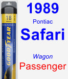 Passenger Wiper Blade for 1989 Pontiac Safari - Assurance