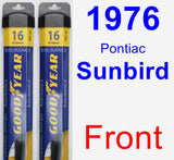 Front Wiper Blade Pack for 1976 Pontiac Sunbird - Assurance