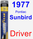 Driver Wiper Blade for 1977 Pontiac Sunbird - Assurance