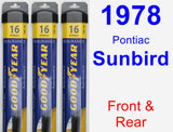 Front & Rear Wiper Blade Pack for 1978 Pontiac Sunbird - Assurance