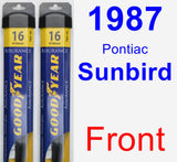 Front Wiper Blade Pack for 1987 Pontiac Sunbird - Assurance