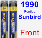 Front Wiper Blade Pack for 1990 Pontiac Sunbird - Assurance