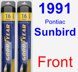 Front Wiper Blade Pack for 1991 Pontiac Sunbird - Assurance