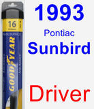 Driver Wiper Blade for 1993 Pontiac Sunbird - Assurance