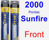 Front Wiper Blade Pack for 2000 Pontiac Sunfire - Assurance