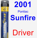 Driver Wiper Blade for 2001 Pontiac Sunfire - Assurance