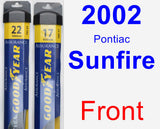 Front Wiper Blade Pack for 2002 Pontiac Sunfire - Assurance