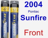 Front Wiper Blade Pack for 2004 Pontiac Sunfire - Assurance