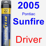 Driver Wiper Blade for 2005 Pontiac Sunfire - Assurance