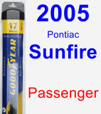 Passenger Wiper Blade for 2005 Pontiac Sunfire - Assurance